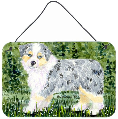 Australian Shepherd Indoor Aluminium Metal Wall or Door Hanging Prints
