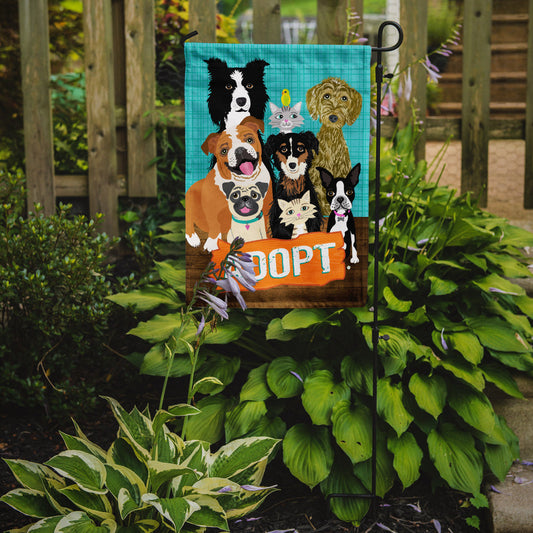 Adopt Pets Adoption Garden Flag - Outdoor Decorative Yard Flag VHA3007GF