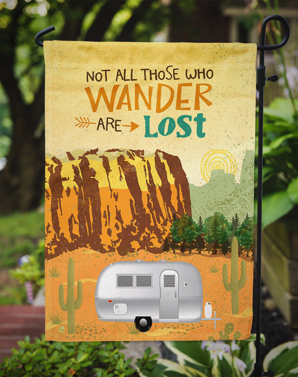 Airstream Camper Camping Wander Garden Flag - Outdoor Decorative Yard Flag VHA3026GF