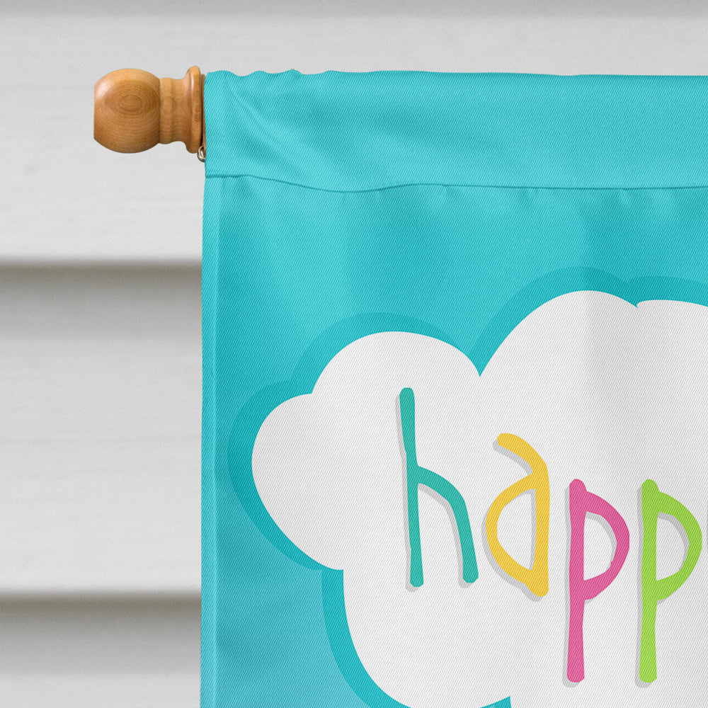 Happy Birthday Dachshund Flag Canvas House Size VHA3029CHF