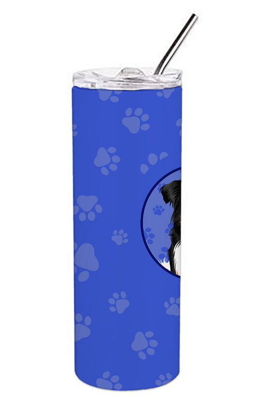 Australian Shepherd Black Tricolor #3 Stainless Steel 20 oz Skinny Tumbler