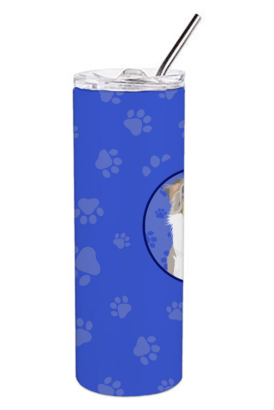 Australian Shepherd Red Merle Tricolor #1 Stainless Steel 20 oz Skinny Tumbler