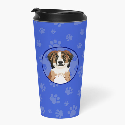 Australian Shepherd Red Tricolor #1 Stainless Steel 16 oz Tumbler