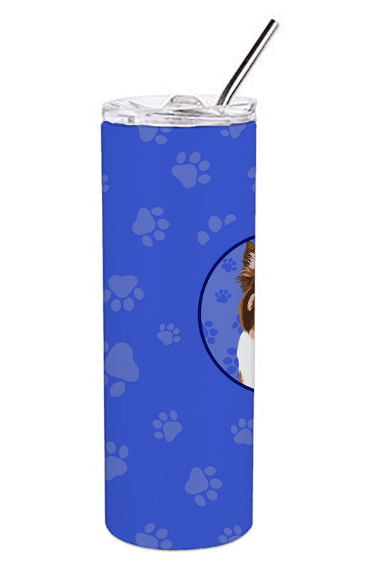 Australian Shepherd Red Tricolor #2 Stainless Steel 20 oz Skinny Tumbler