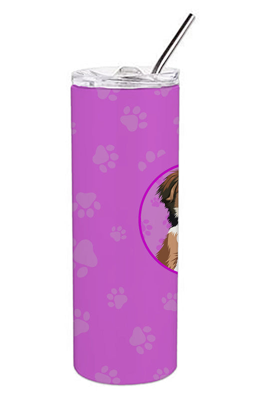 Australian Shepherd Red Tricolor #1 Stainless Steel 20 oz Skinny Tumbler