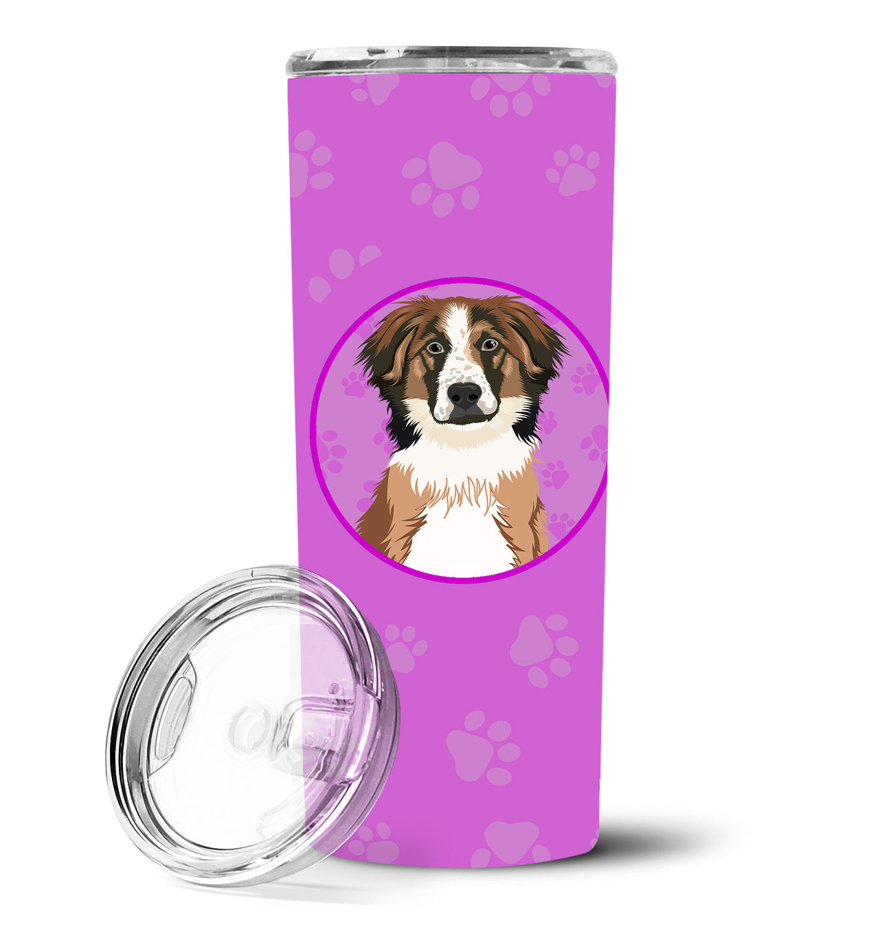 Australian Shepherd Red Tricolor #1 Stainless Steel 20 oz Skinny Tumbler