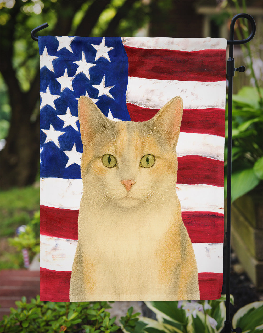 Dilute Calico Cat American Garden Flag