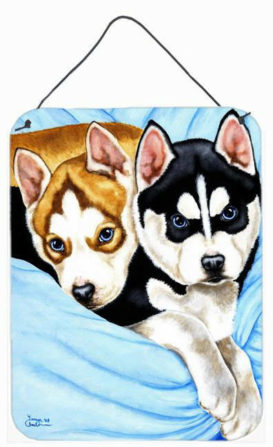 Snow Angels Siberian Husky Wall or Door Hanging Prints AMB1327DS1216