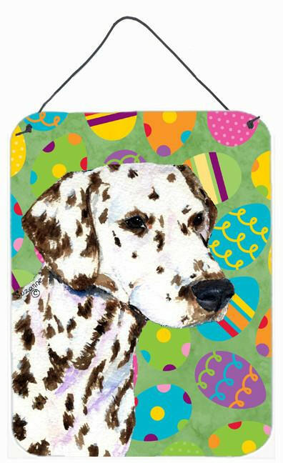 Dalmatian Easter Eggtravaganza Aluminium Metal Wall or Door Hanging Prints
