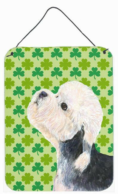 Dandie Dinmont Terrier St. Patrick's Day Shamrock Wall or Door Hanging Prints