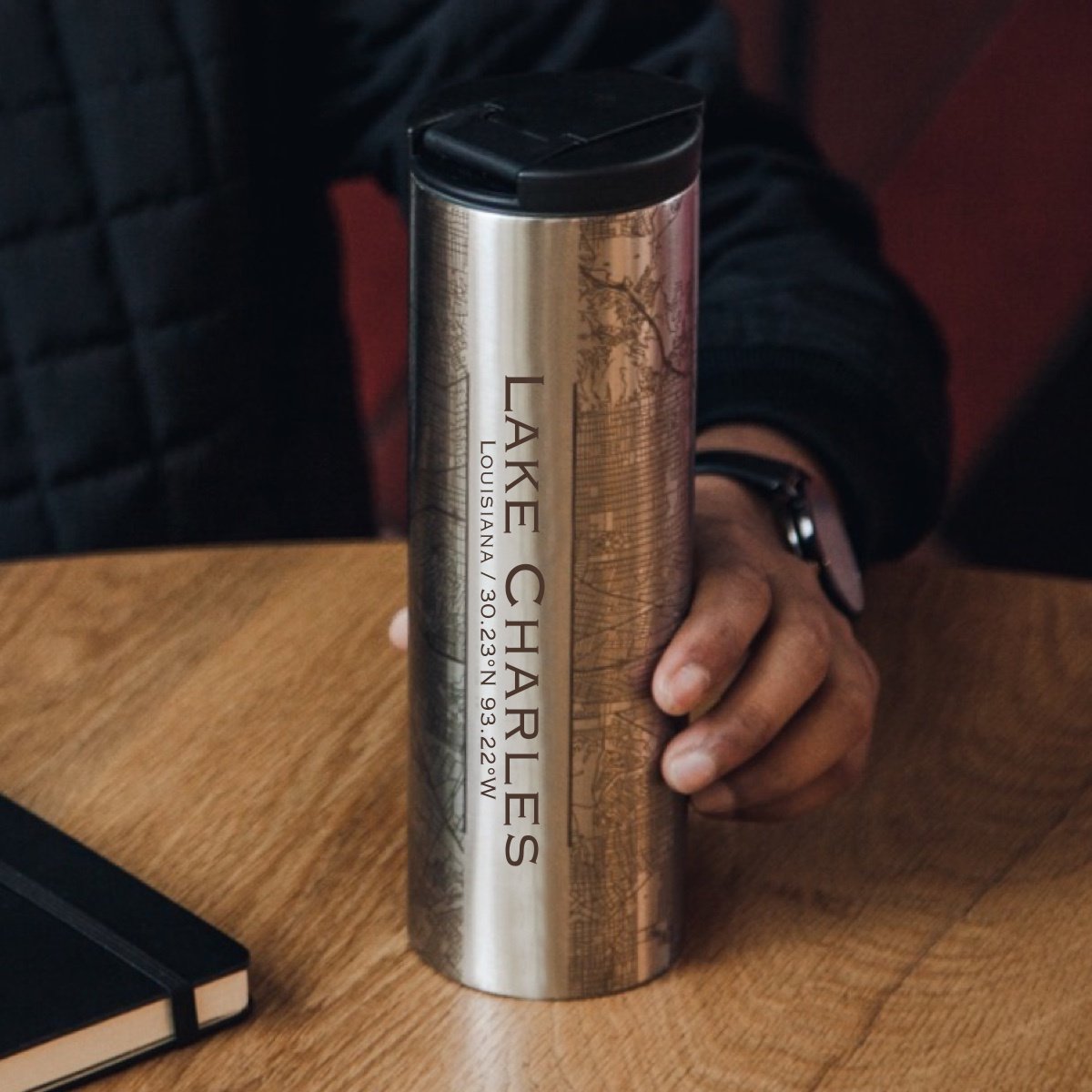 Lake Charles - Louisiana Map Tumbler