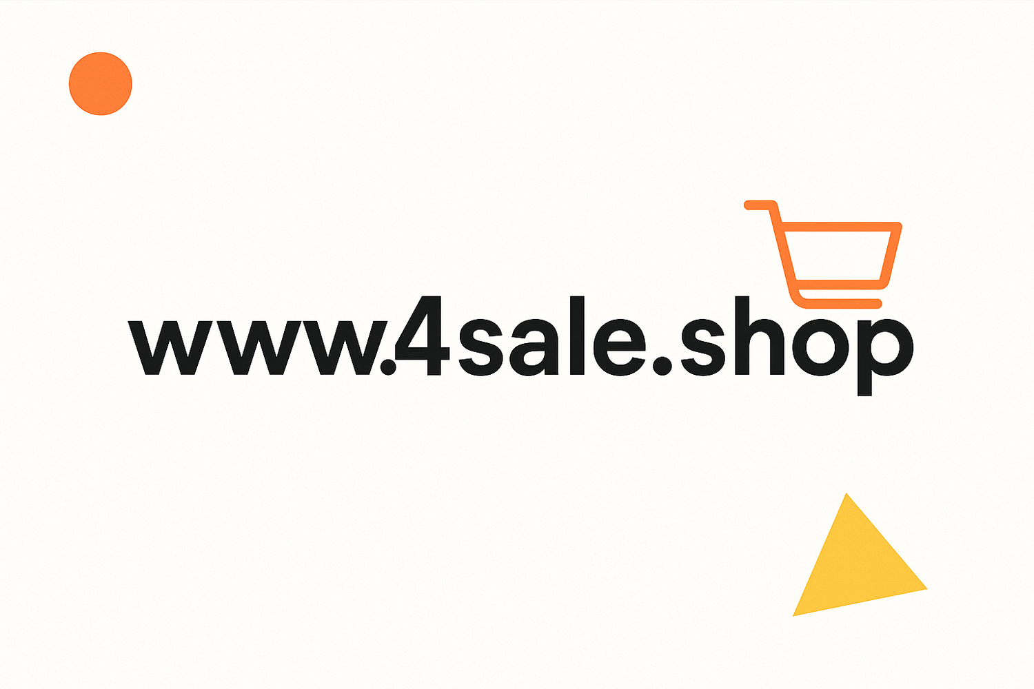 Simple banner ad for www.4sale.shop