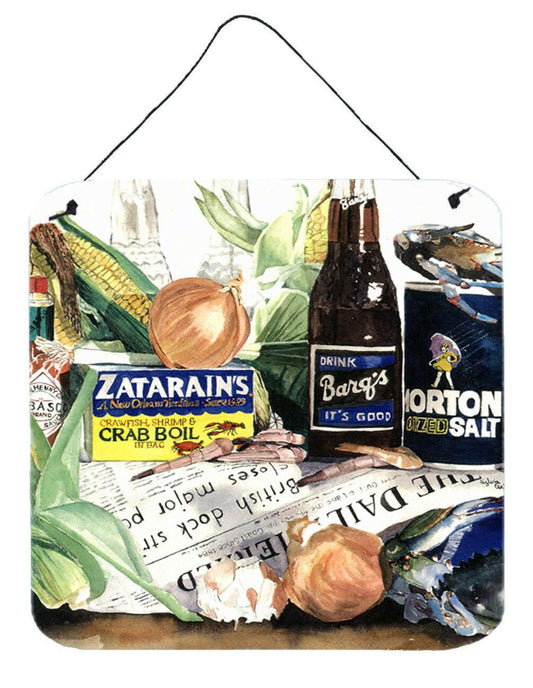 Barq's, Crabs, and spices Aluminium Metal Wall or Door Hanging Prints