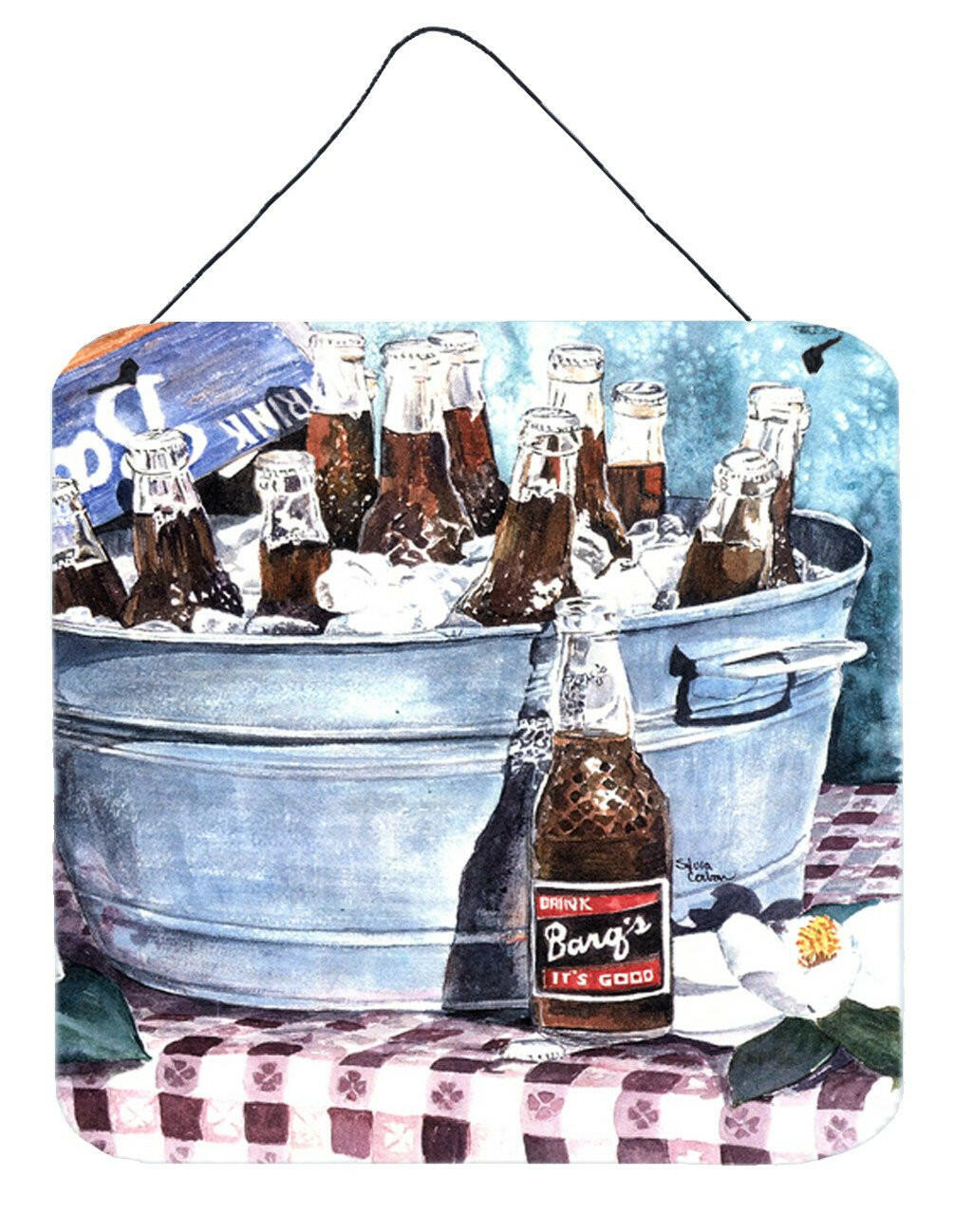 Barq's and old washtub Aluminium Metal Wall or Door Hanging Prints