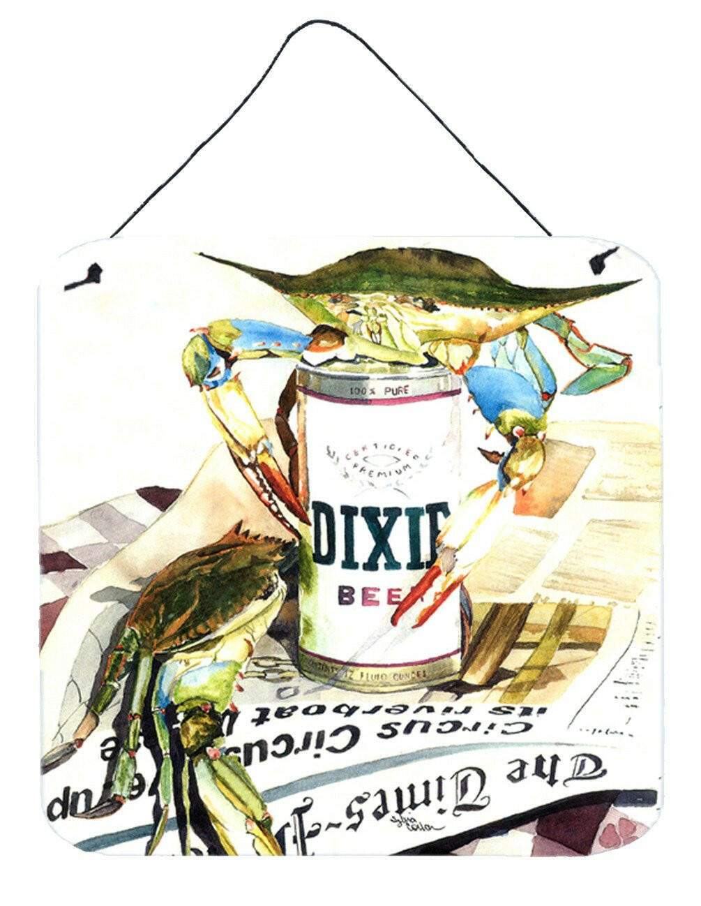 Dixie Beer Aluminium Metal Wall or Door Hanging Prints