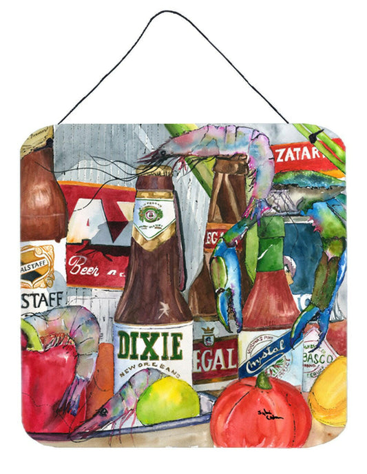 New Orleans Beers and Spices Aluminium Metal Wall or Door Hanging Prints 1017