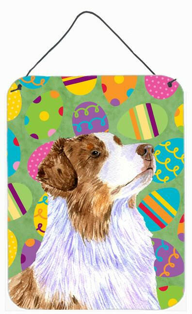 Australian Shepherd Easter Eggtravaganza Wall or Door Hanging Prints