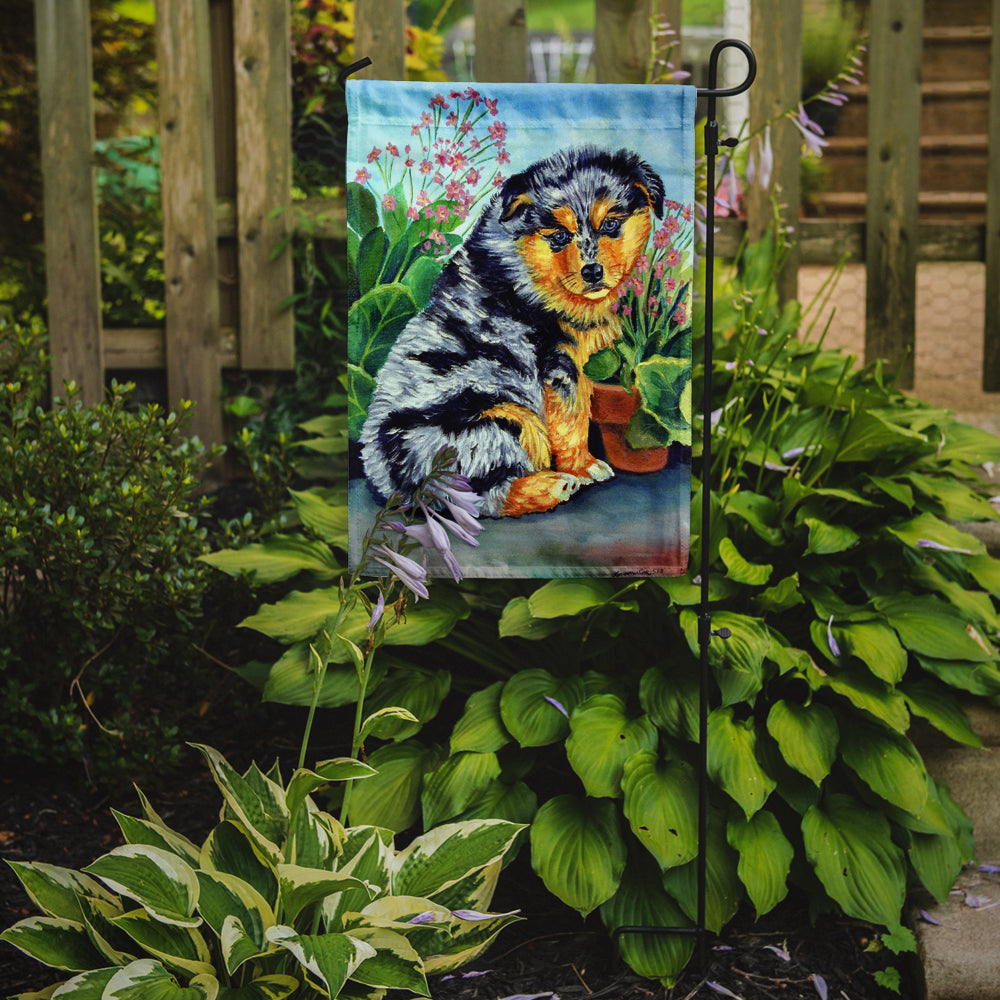 Australian Shepherd Puppy Garden Flag – Decorative Outdoor Yard Flag