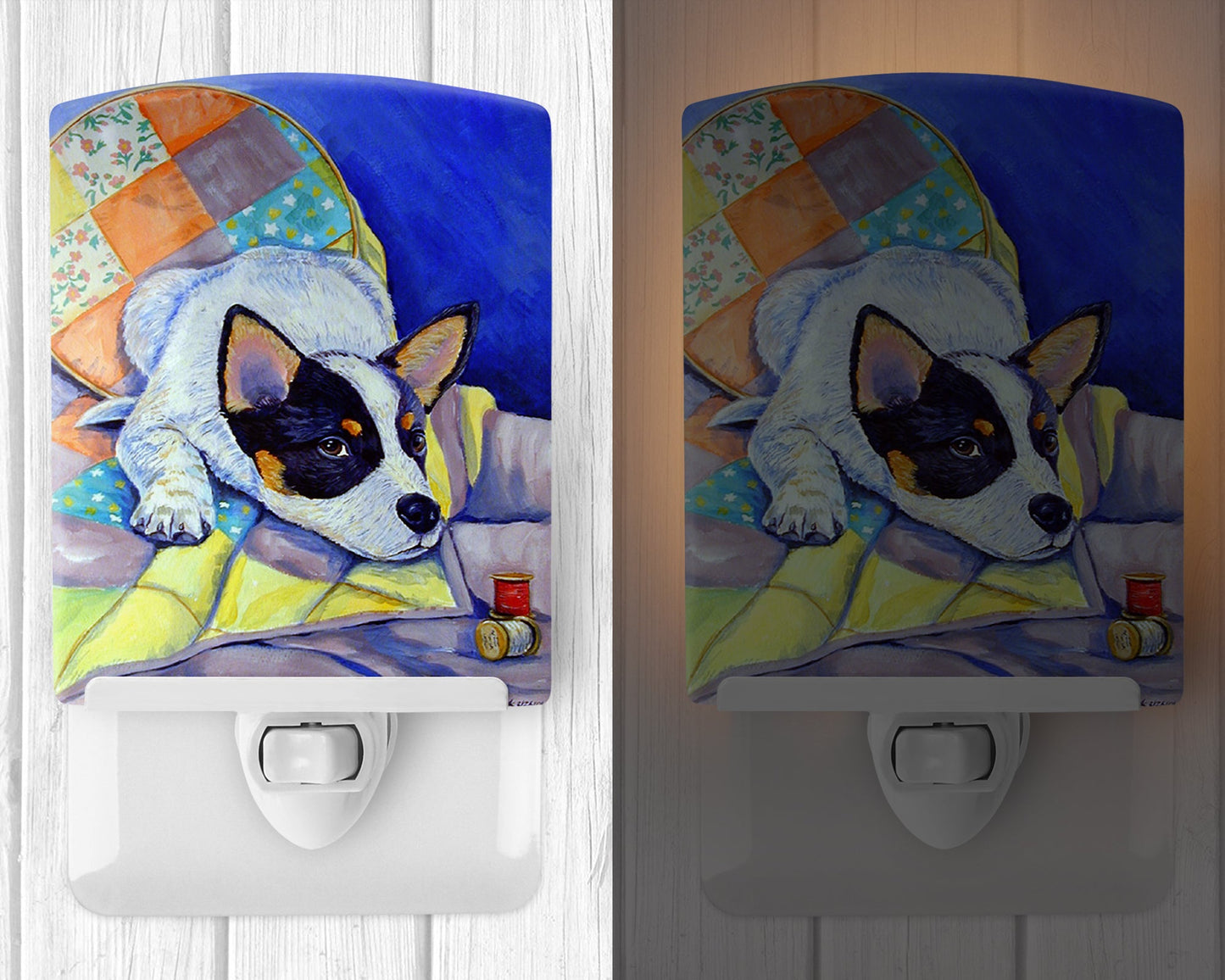 Australian Cattle Dog Sew Perfect Ceramic Night Light 7050CNL