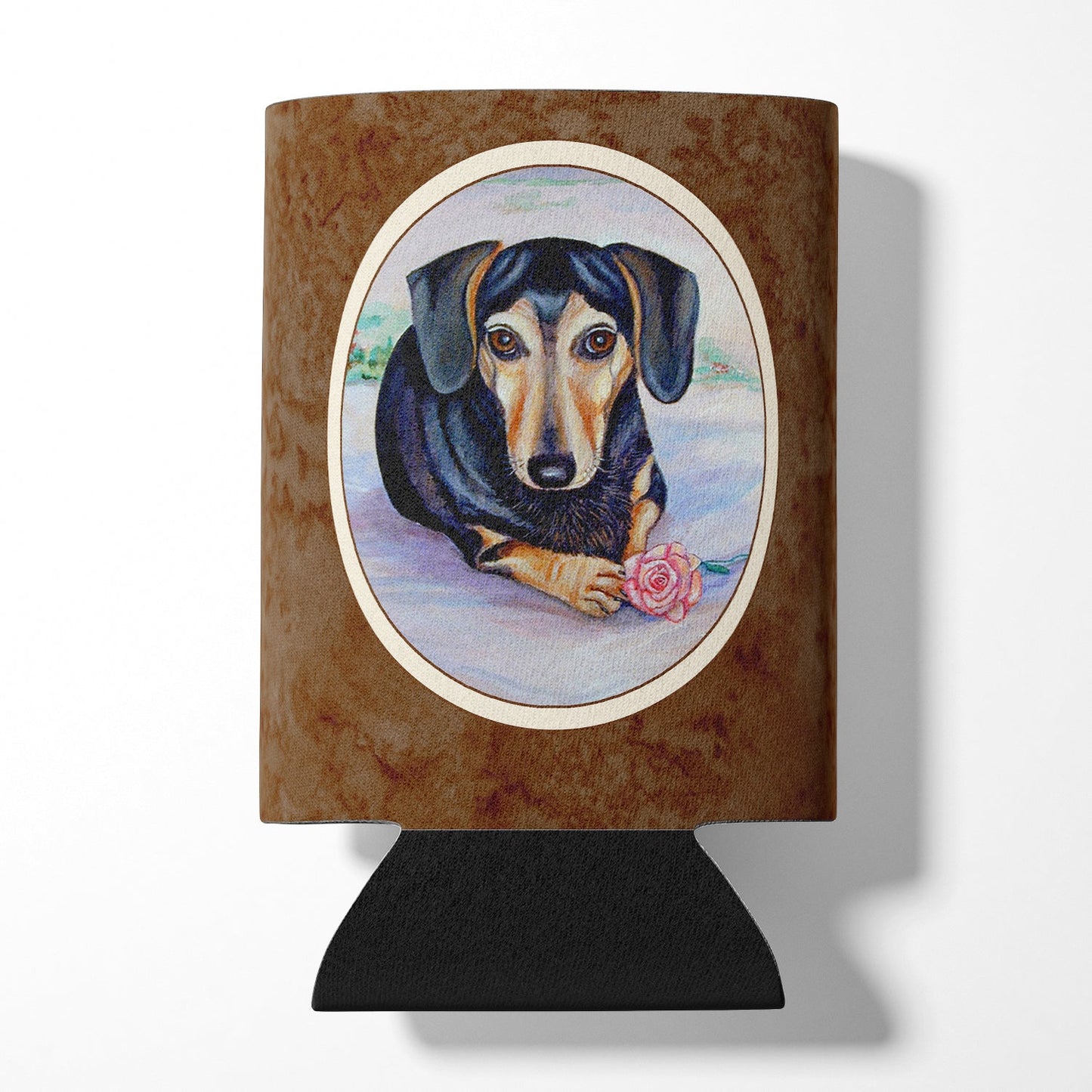 Black and Cream Dachshund Can or Bottle Hugger 7076CC