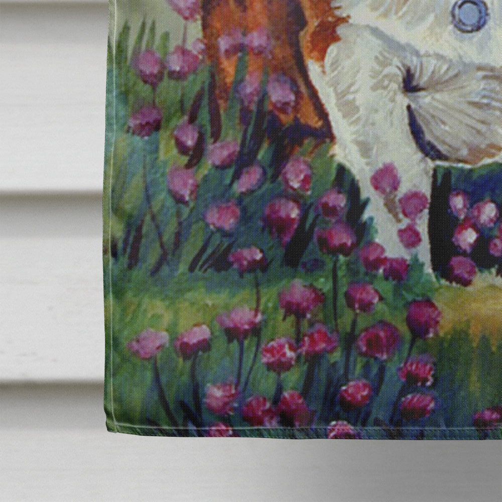 Cardigan Corgi Flag Canvas House Size