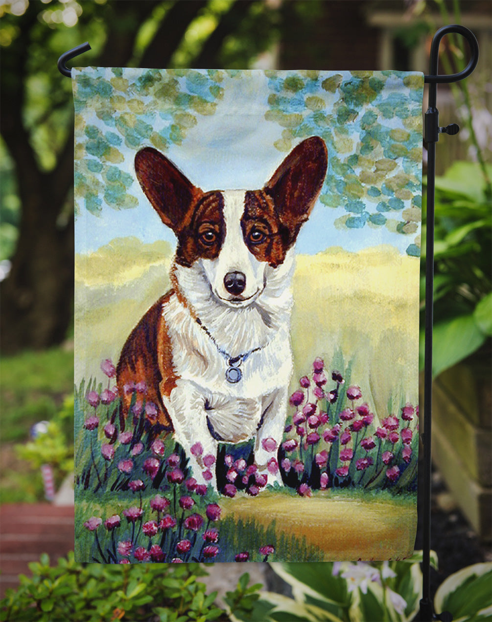 Cardigan Corgi Garden Flag – Decorative Outdoor Yard Flag