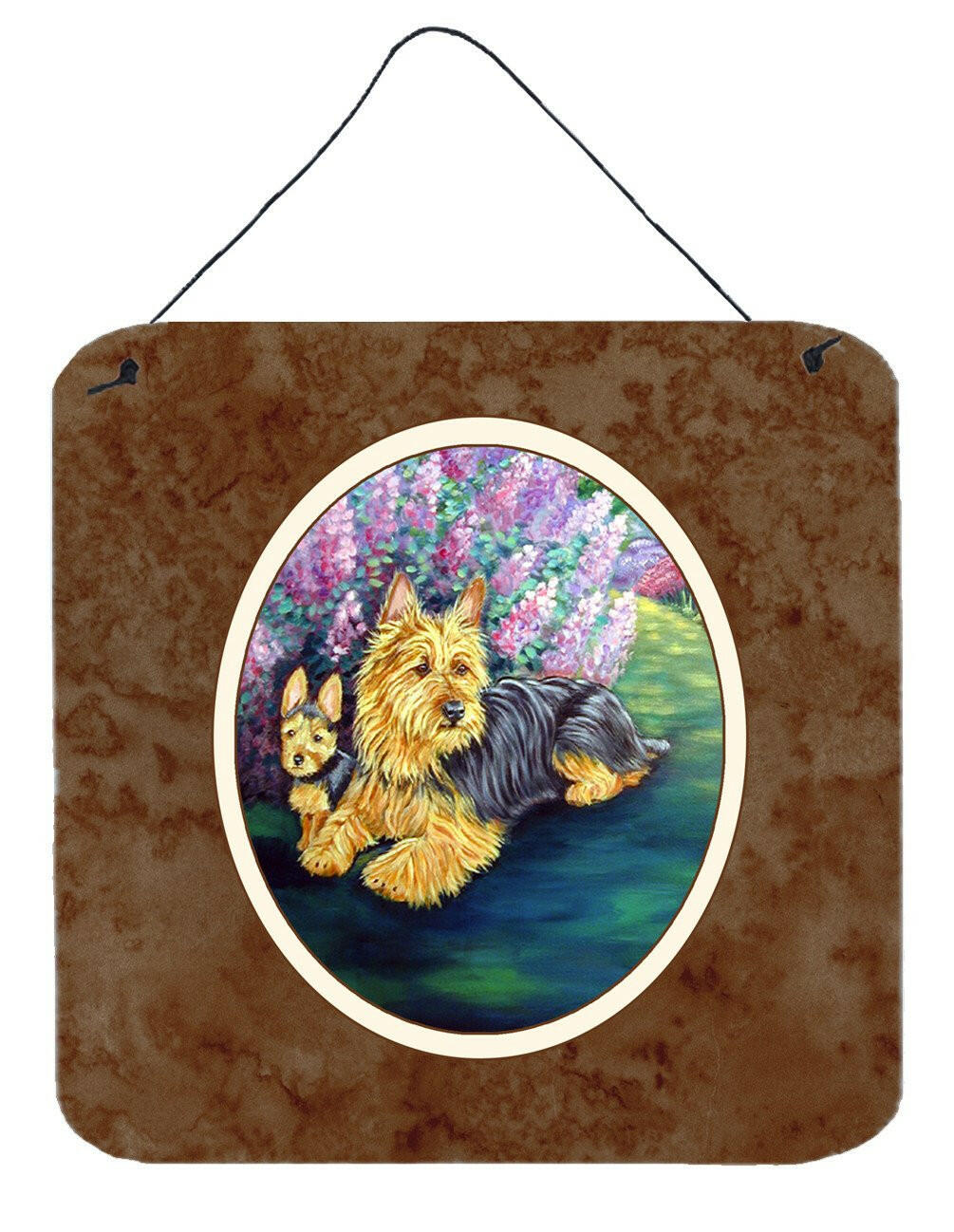 Australian Terrier and Puppy Wall or Door Hanging Prints 7209DS66