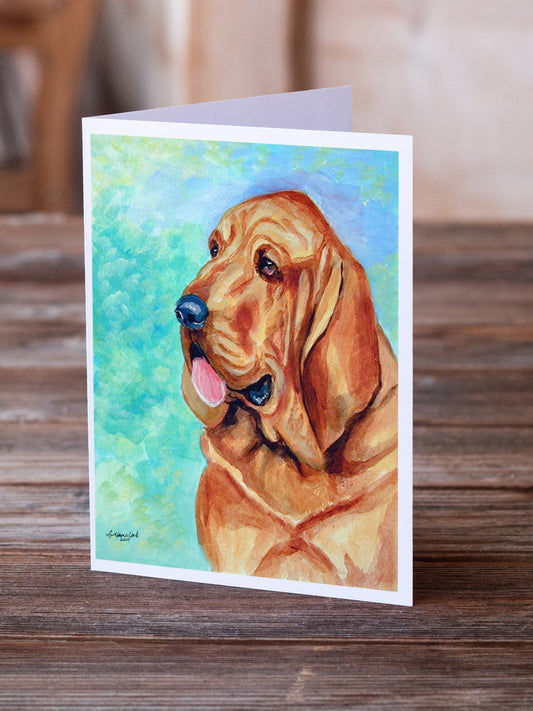 Bloodhound  Greeting Cards and Envelopes Pack of 8