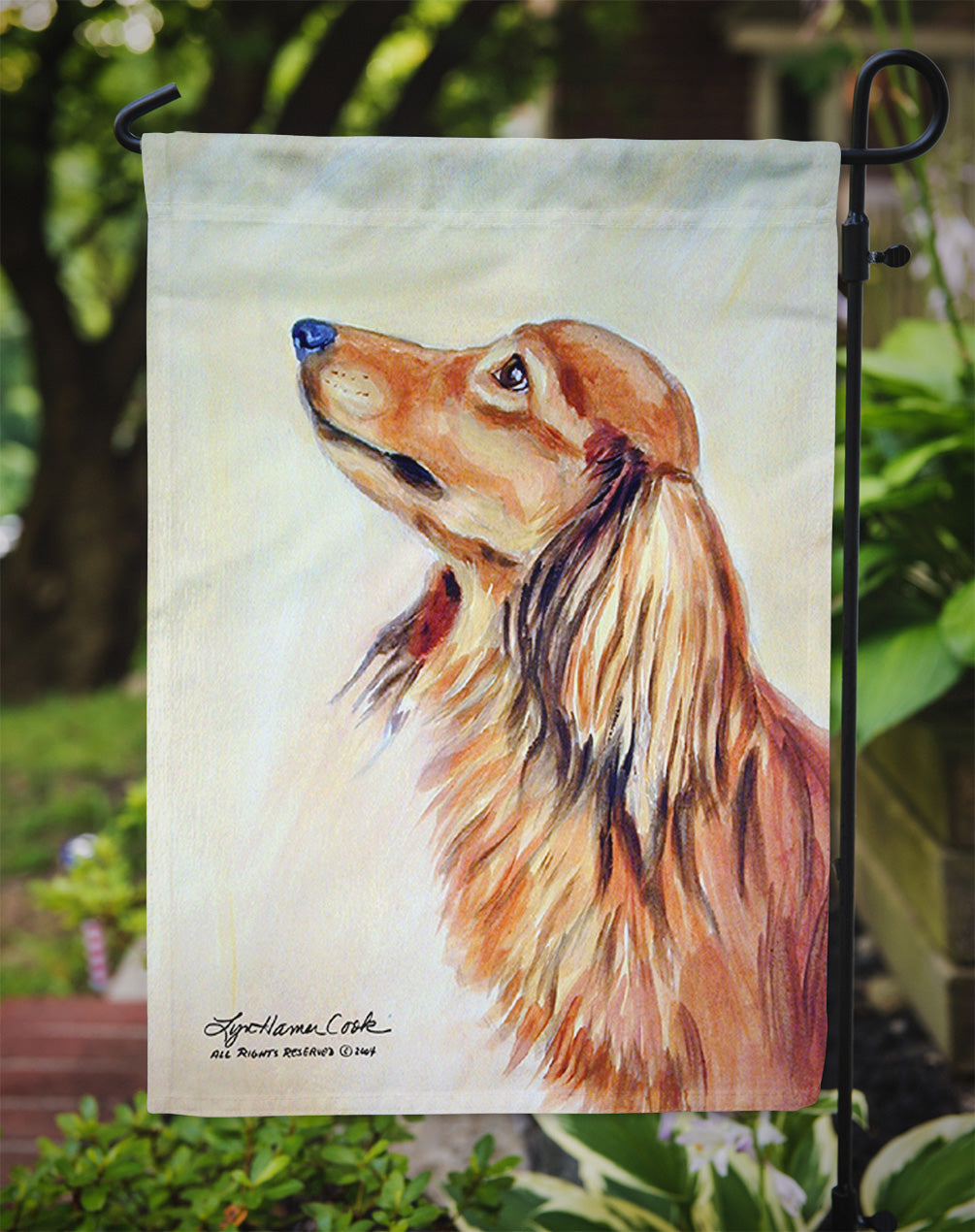 Dachshund Garden Flag – Decorative Outdoor Yard Flag