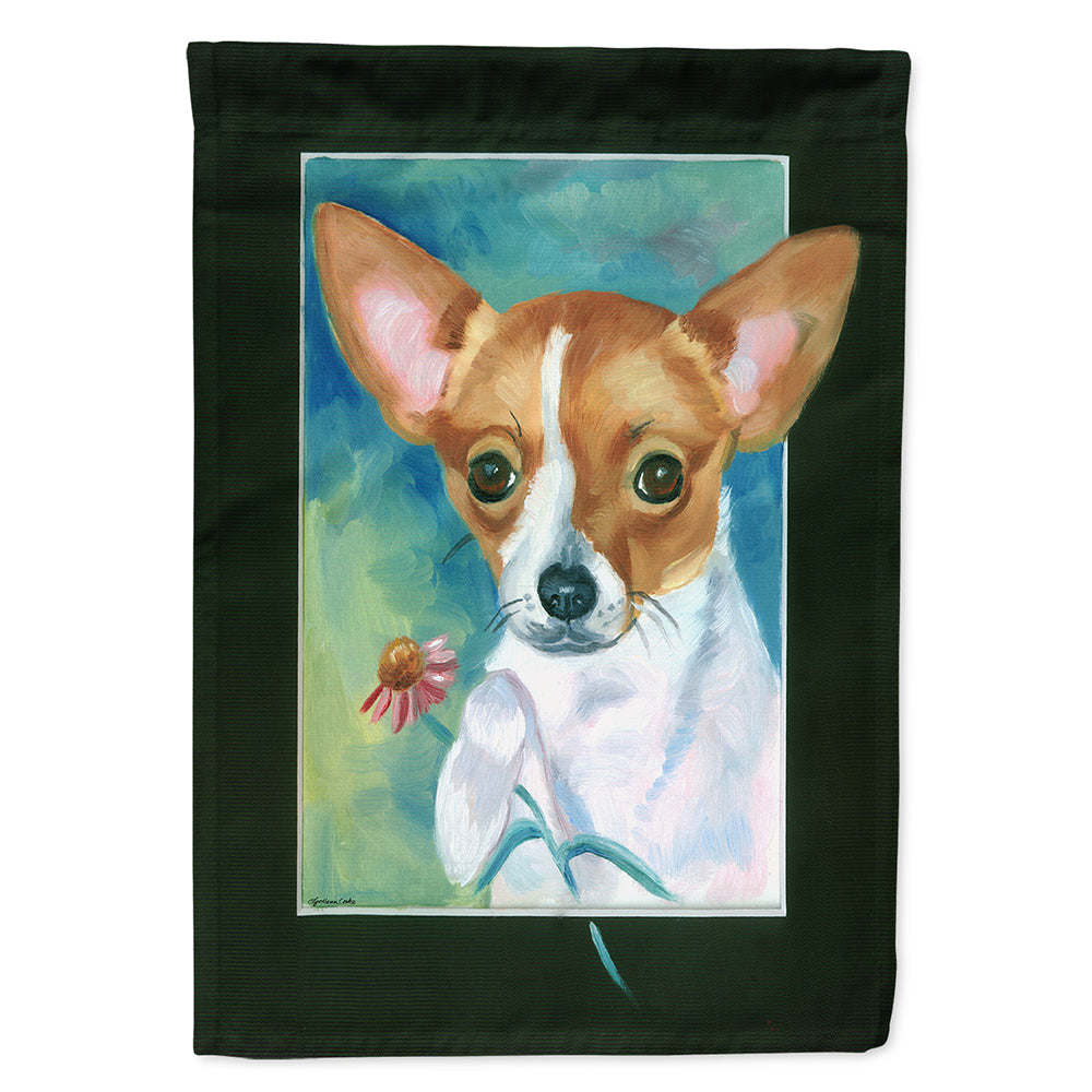 Chihuahua and Daisy Flag Canvas House Size 7360CHF