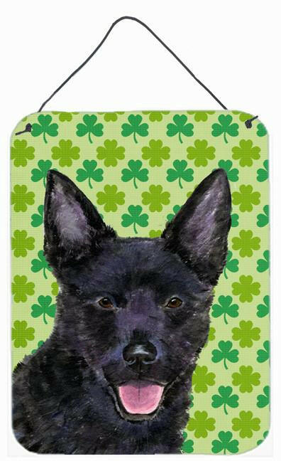 Australian Kelpie St. Patrick's Day Shamrock Wall or Door Hanging Prints