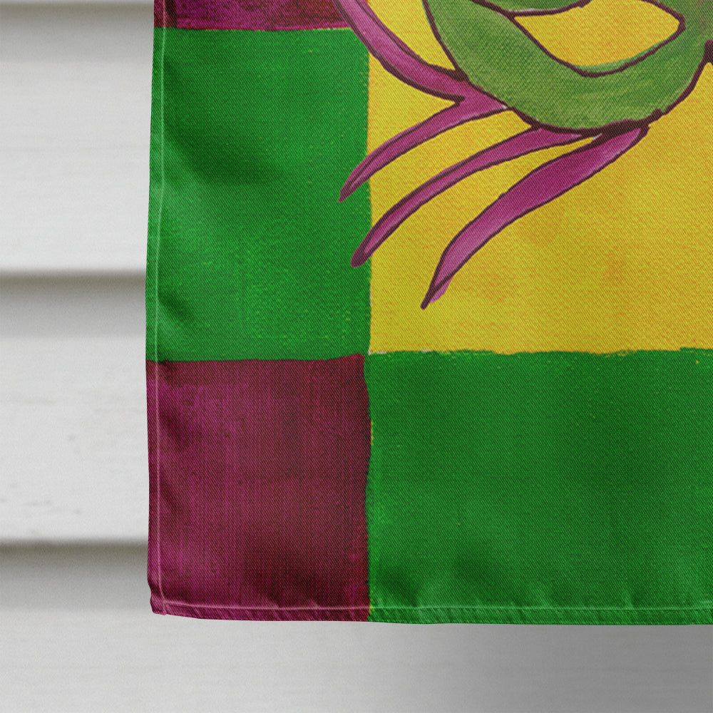Mardi Gras  Flag Canvas House Size
