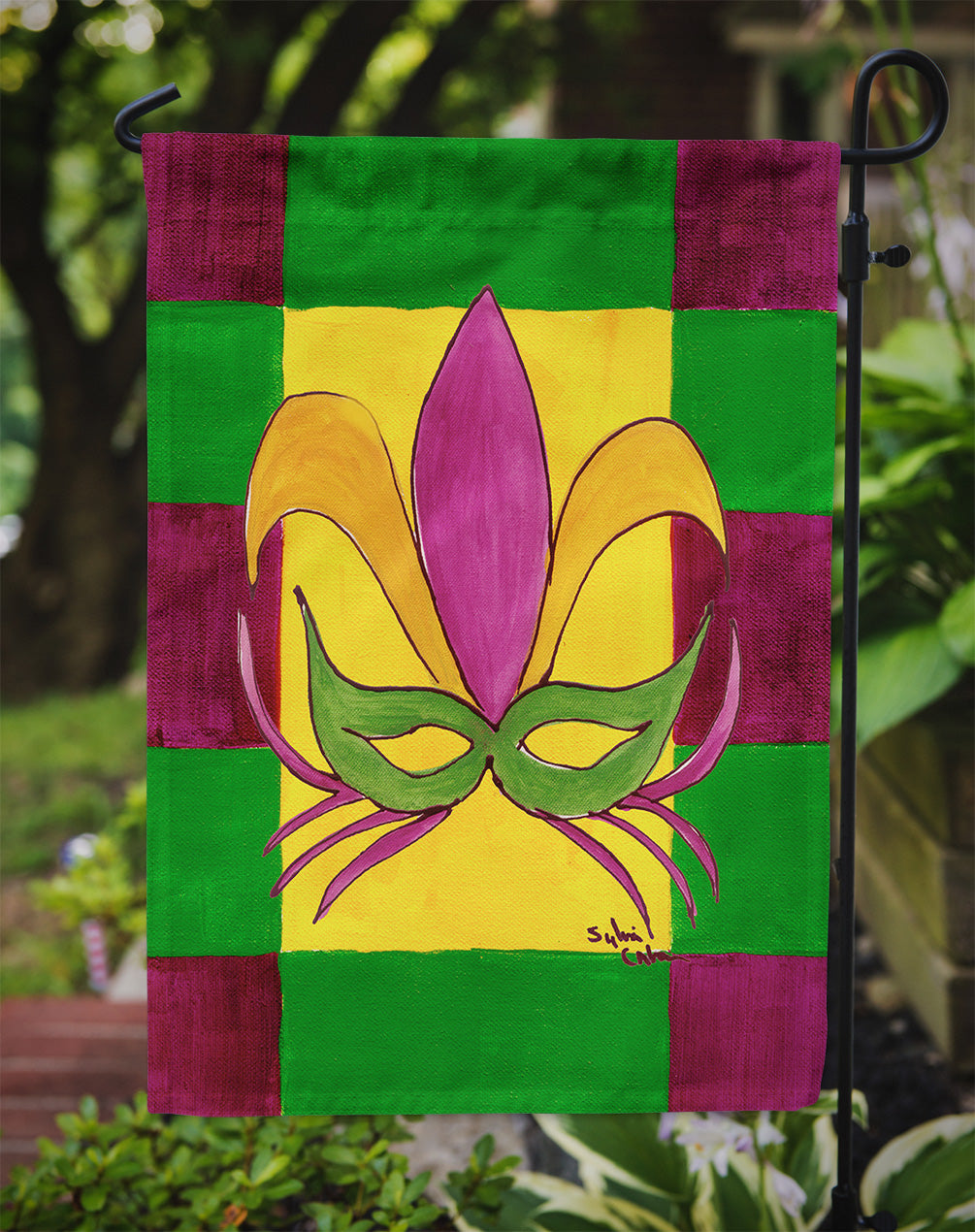 Mardi Gras Garden Flag – Decorative Outdoor Yard Flag