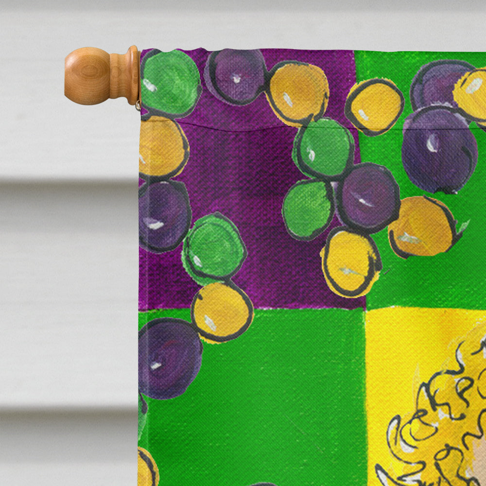 Mardi Gras Mermaid Flag Canvas House Size