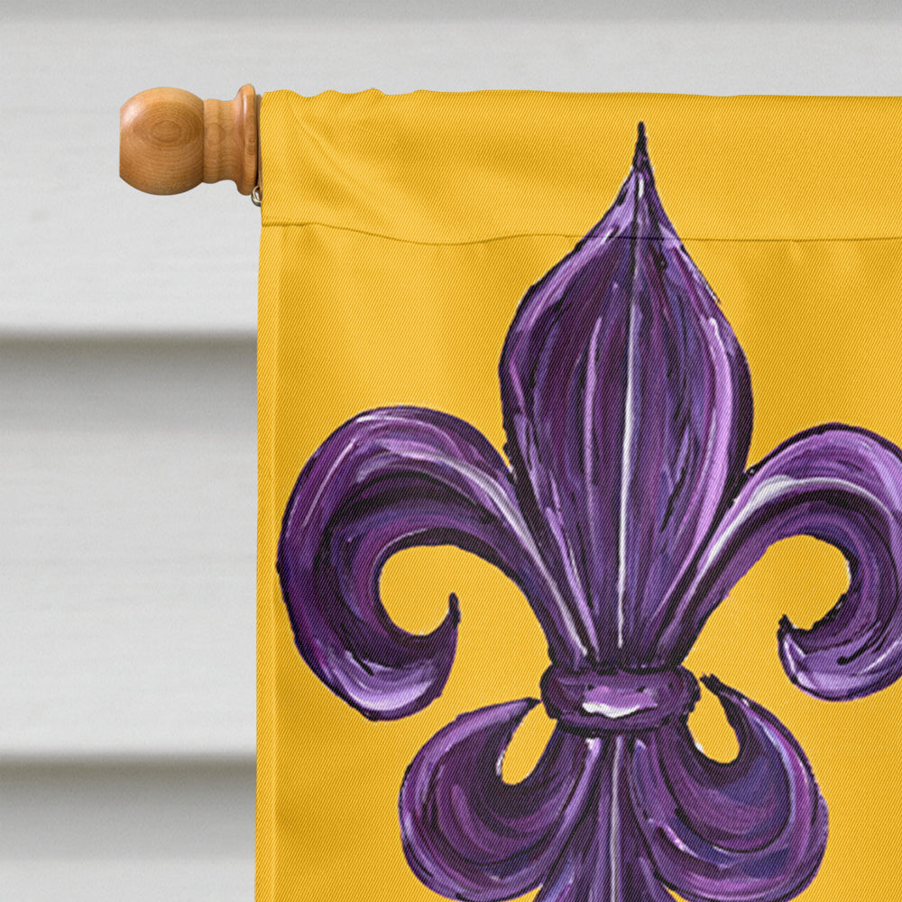 Mardi Gras Flag Canvas House Size