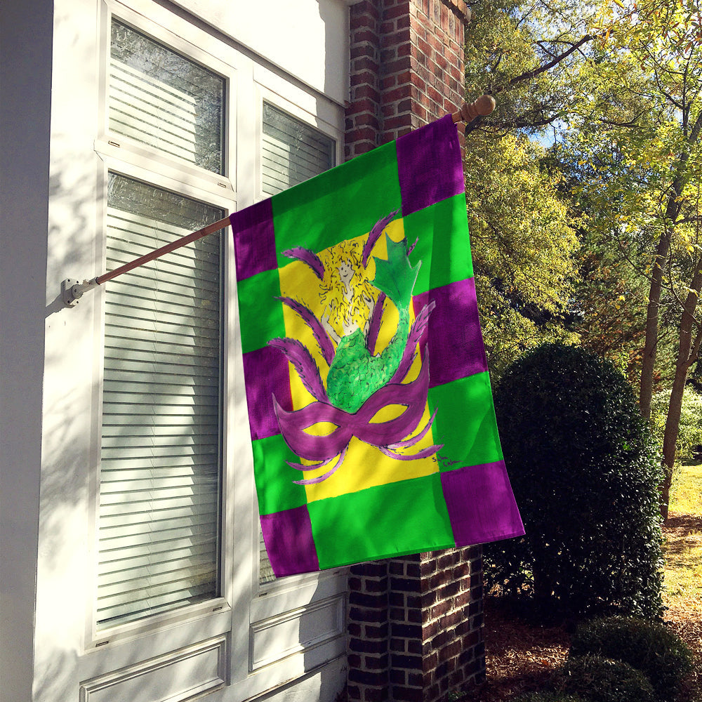 Mardi Gras Flag Canvas House Size