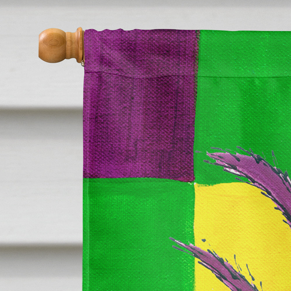 Mardi Gras Flag Canvas House Size 8162CHF