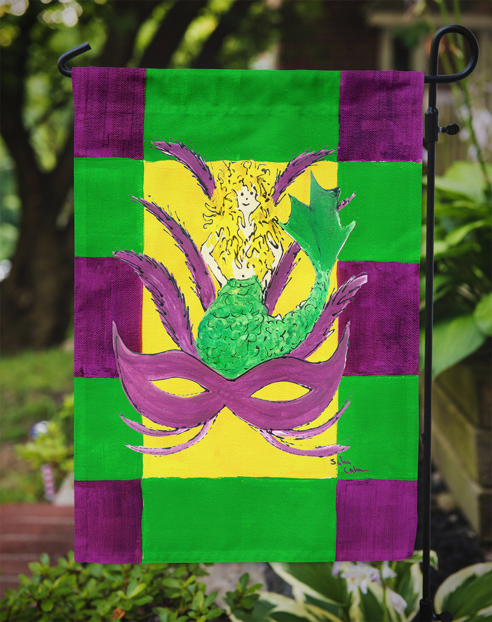 Mardi Gras Garden Flag – Decorative Outdoor Yard Flag