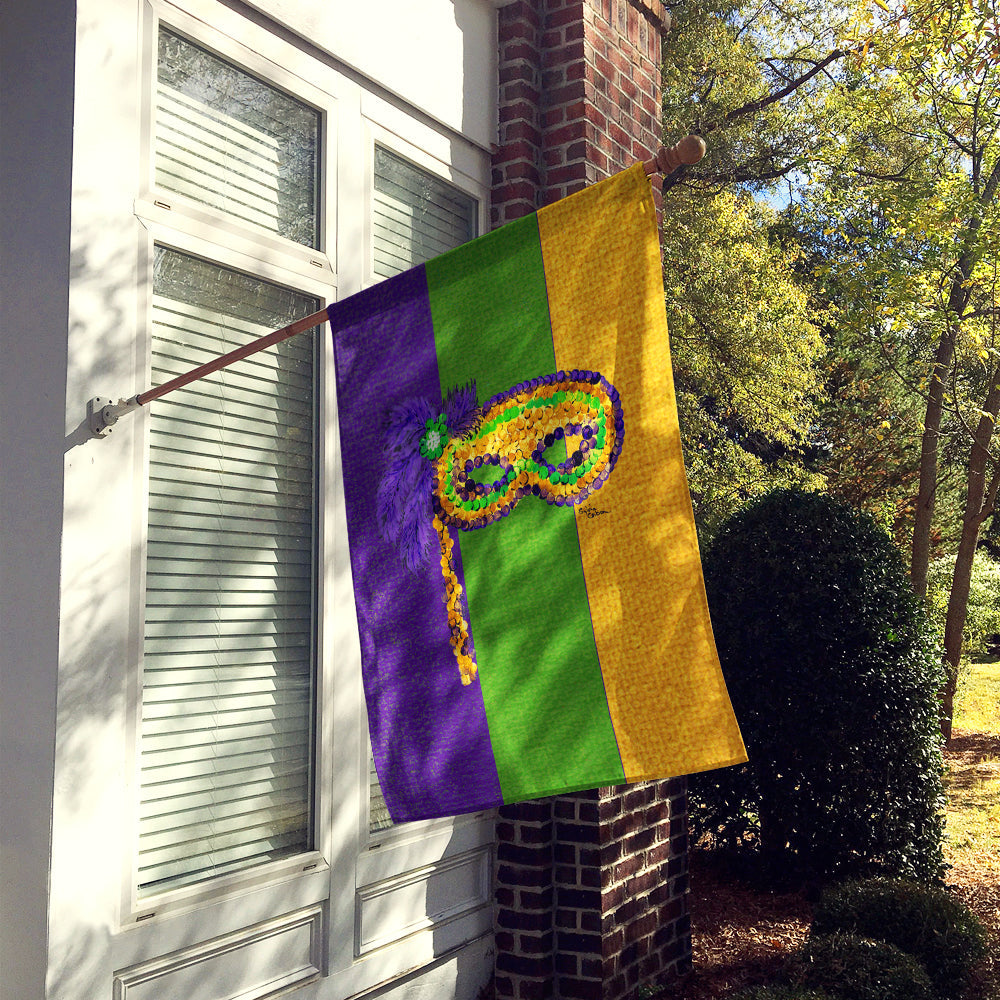 Mardi Gras Mask Flag Canvas House Size