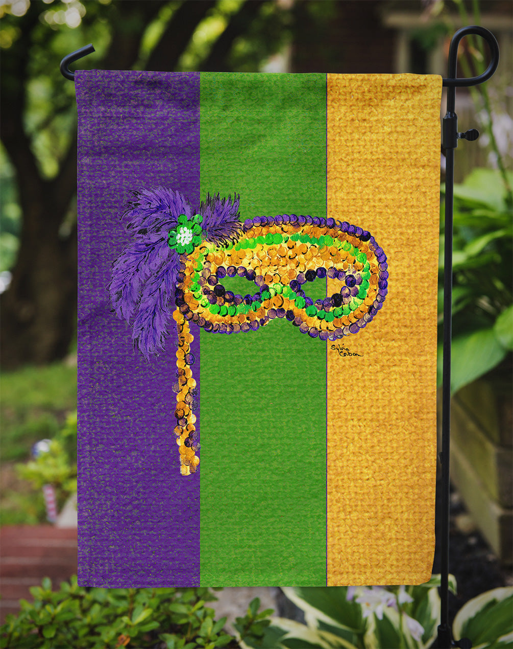 Mardi Gras Mask Garden Flag – Decorative Outdoor Yard Flag 8362GF
