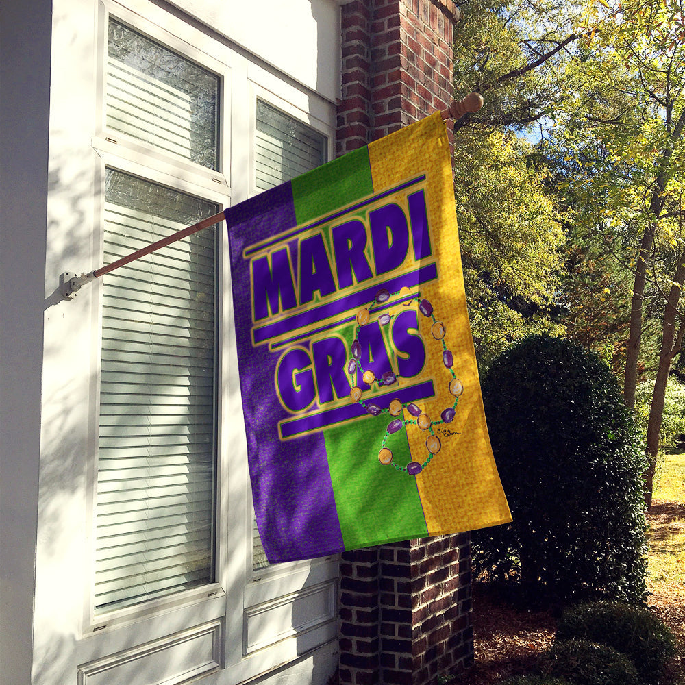 Mardi Gras Flag Canvas House Size
