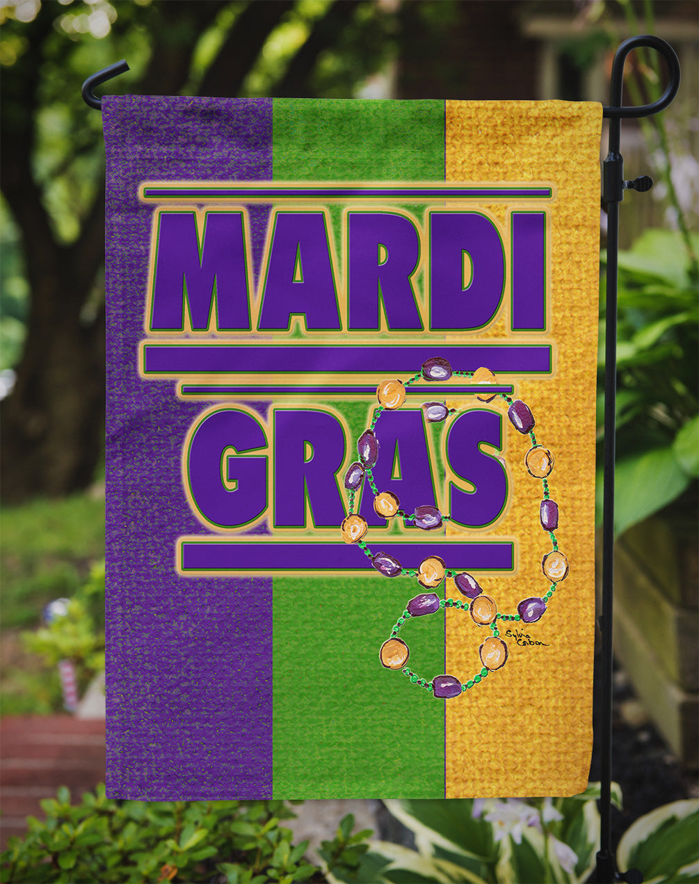 Mardi Gras Garden Flag – Decorative Outdoor Yard Flag