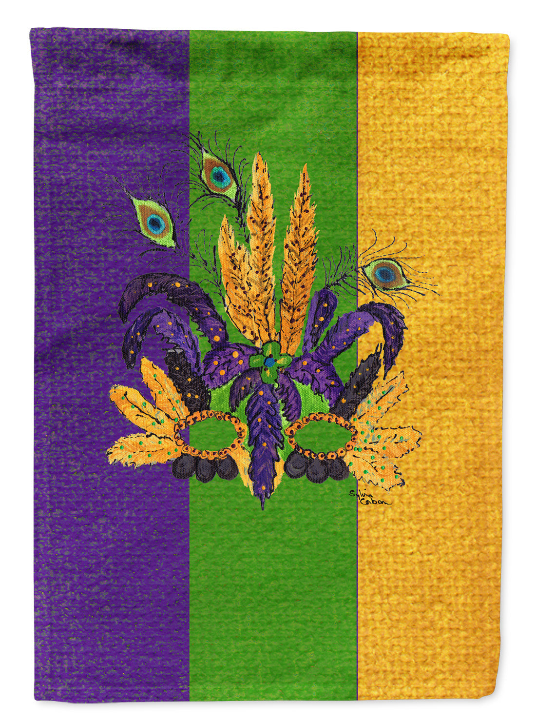 Mardi Gras Mask Garden Flag – Decorative Outdoor Yard Flag