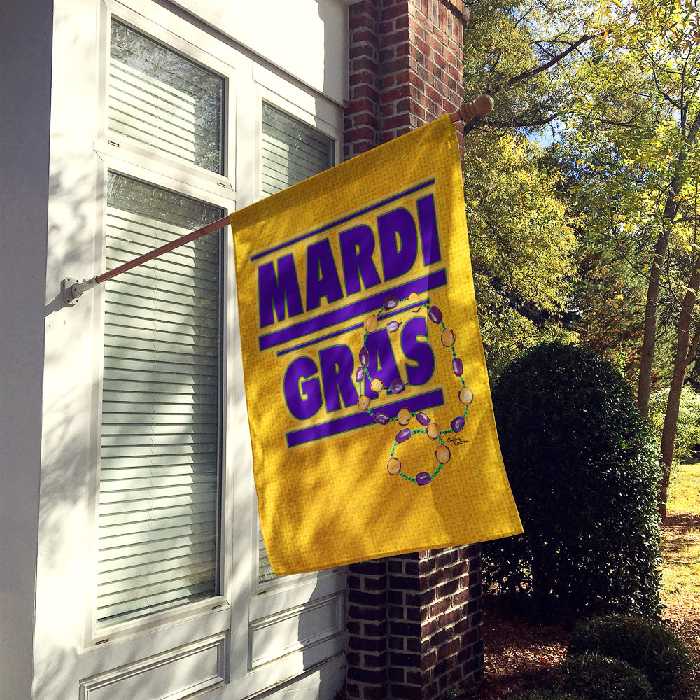 Mardi Gras Flag Canvas House Size