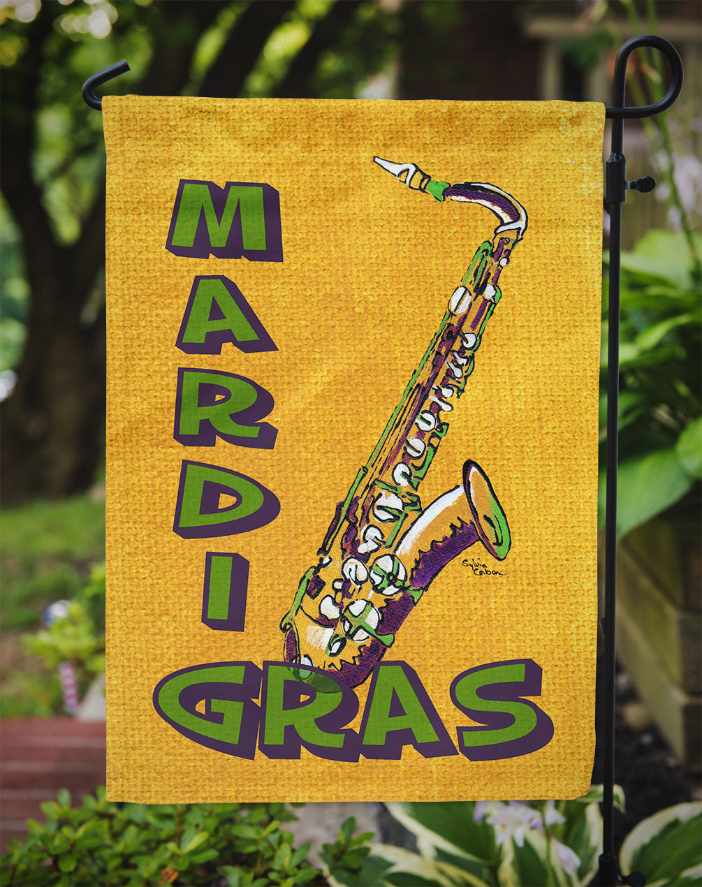 Mardi Gras Garden Flag – Decorative Outdoor Yard Flag