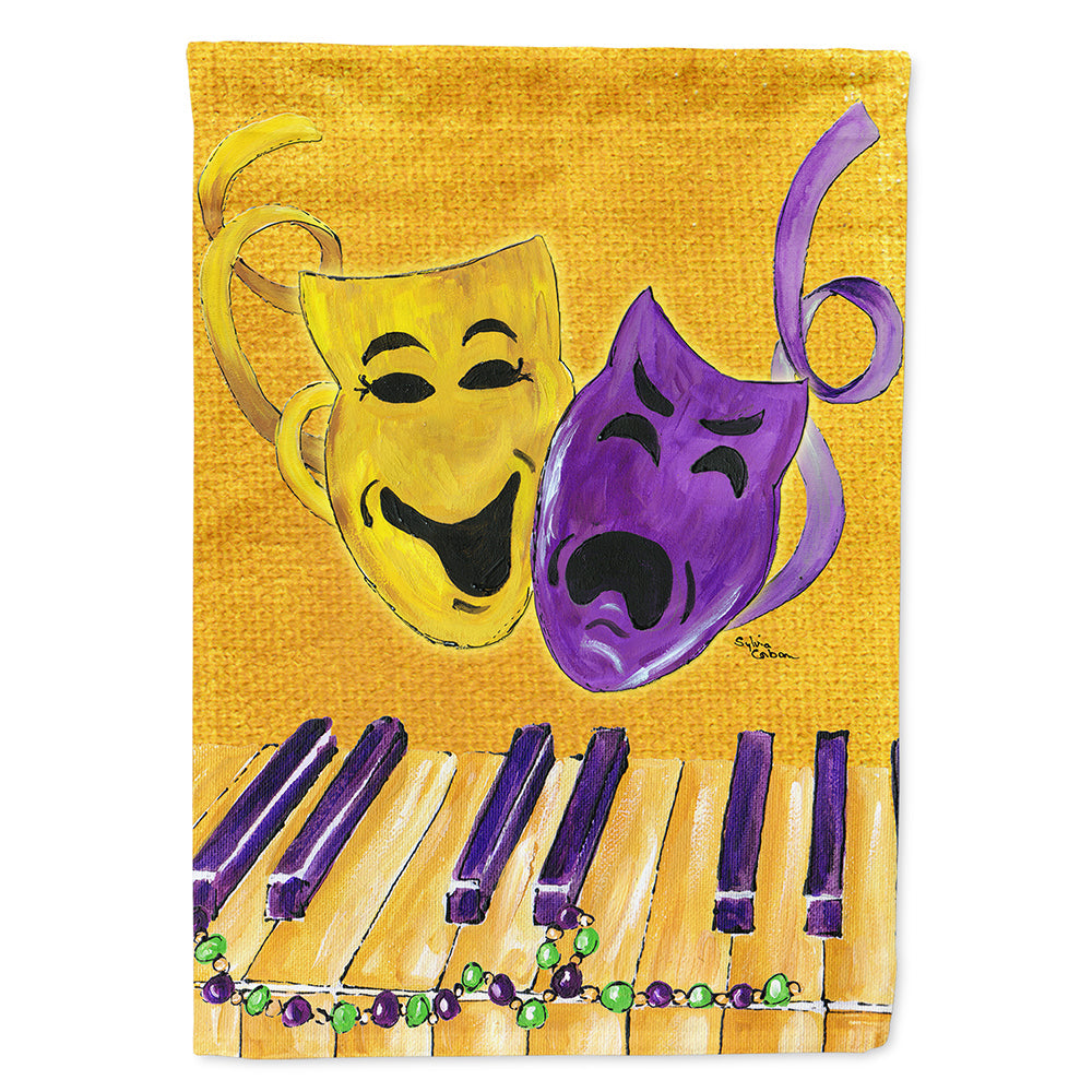 Mardi Gras Flag Canvas House Size