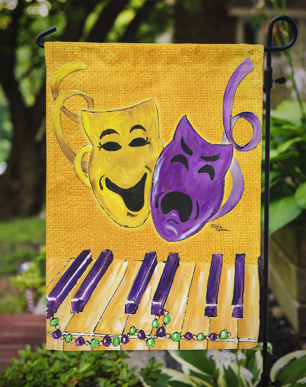 Mardi Gras Garden Flag – Decorative Outdoor Yard Flag