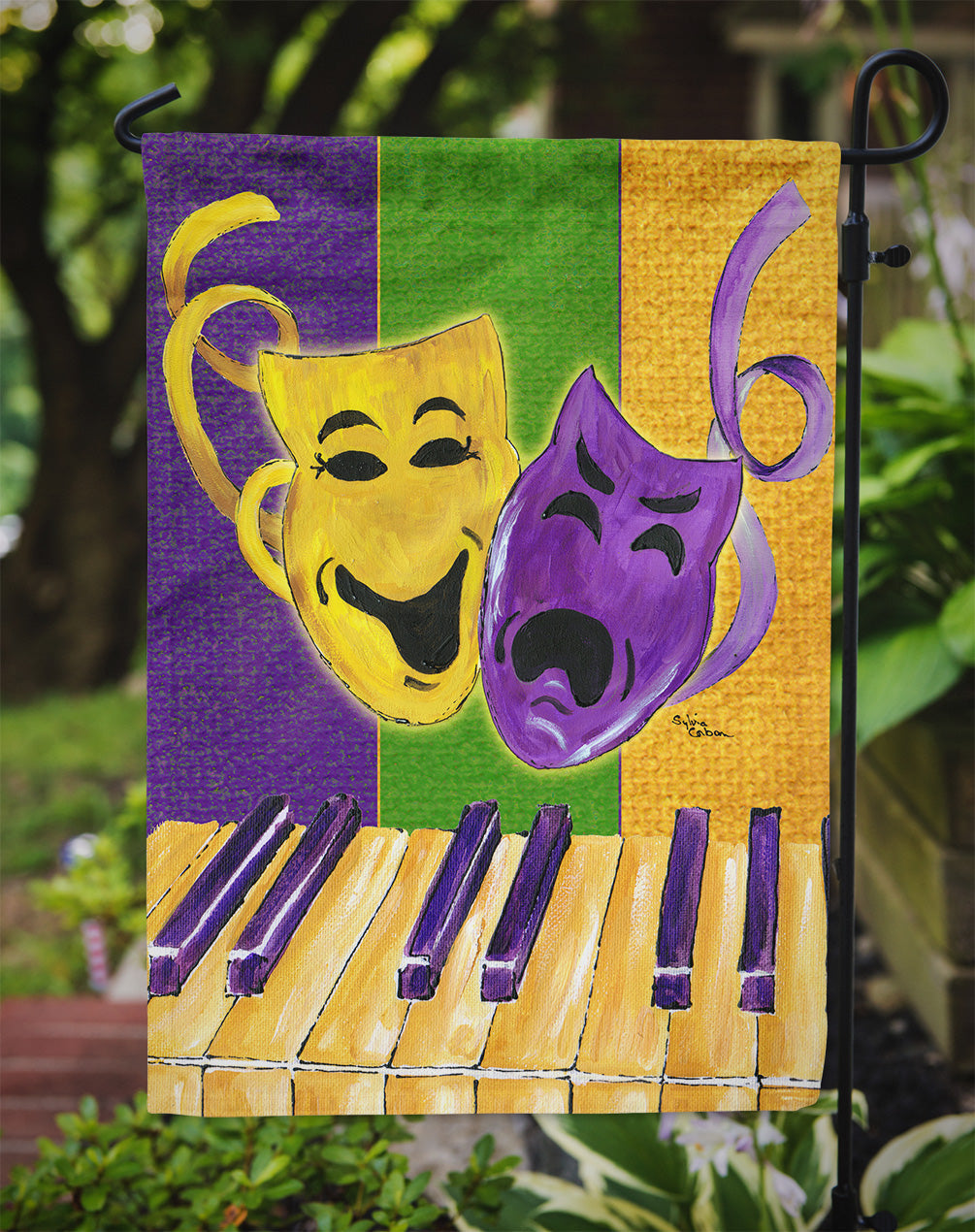 Mardi Gras Garden Flag – Decorative Outdoor Yard Flag
