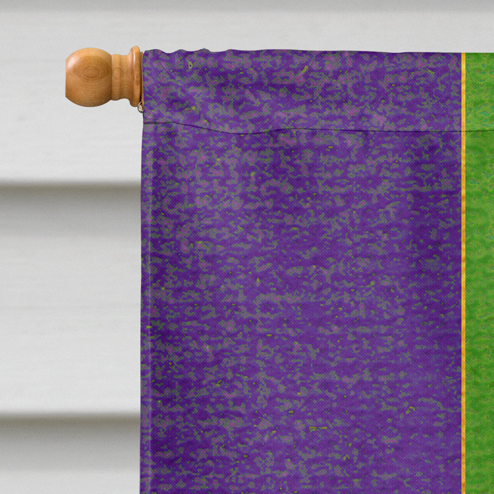 King's Crown Mardi Gras Flag Canvas House Size