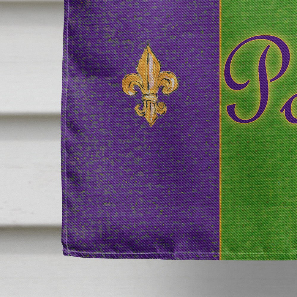 Mardi Gras Flag Canvas House Size